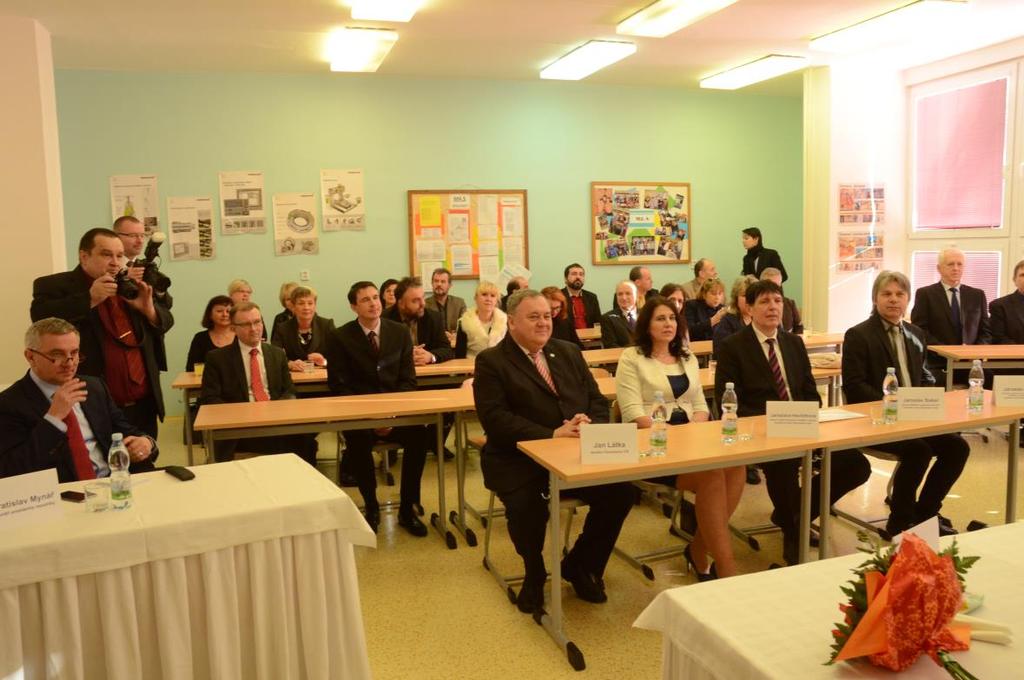 Zdeňka Buršíková přivítala pana prezidenta a krátce seznámila se