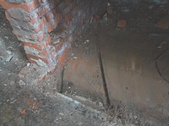 Byly zahájeny práce na celoplošném očištění okolitého terénu od náletových dřevin, odkopání terénu od paty domu, vyčištění kamenného odvodňovacího chodníku.