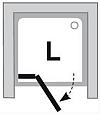 Sprchové dveře dvoudílné CSDL2 90 transparent - sklo bílý /lesk 7 469 9 489 satin 7 778 9 882 CSDL2