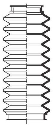 Lmax = 0 5 F 35 NBR F 35 CR Ø 59 F CR 23 Falten 23 folds 290 96 70 Lmin = 33 Lmax = 5 Ø 57 Ø 74