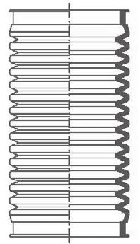 Ø 52 Ø 72 3 F 76 NBR F 76 Si Ø 98 Ø 54 Ø 90 Ø 95 Falten Folds Ø 55 F 30 NBR Ø 55 Ø 52 9 Lmin = 0 9 Lmax = 0