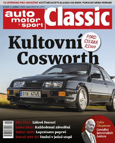 Motor Media AUTO MOTOR A SPORT CLASSIC Auto motor a sport Classic je exkluzivní magazín určený všem fanouškům motoristické historie i nedávné minulosti.