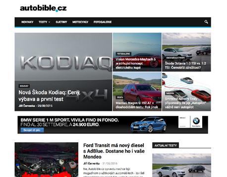 Online www.autobible.cz 3 244 713 PV AUTOBIBLE.CZ Autobible.cz je magazín zaměřený na automobily, motocykly a život řidiče.