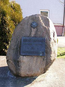HAVÍŘOV-DOLNÍ DATYNĚ PAMÁTNÍK OSVOBOZENÍ DOLNÍCH DATYNÍ http://www.valecnehroby.army.cz/ Moravskoslezský, Havířov, Havířov - číslo VH: CZE-8108-30208 Není pietním místem dle zákona č. 122/2004 Sb.