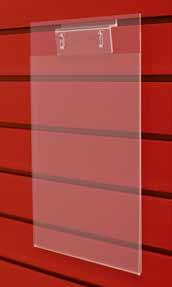 1 Závěsná kapsa z akrylátového skla materiál: akrylátové sklo; síla materiálu: 2 mm; barva: čirá;