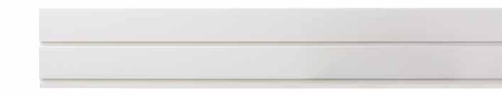 6 Nástěnné prvky 1 FlexiSlot - profil Profil lamelové stěny z plastu. Na vyžádání Vám dodáme profily v požadované délce. šířka: 3.000 mm; výška: 160 mm barva FlexiSlotu: bílá podobná RAL 9016 51.0034.