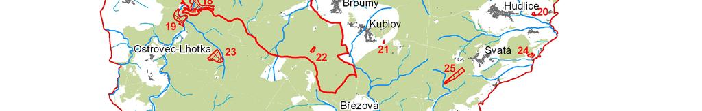 Maloplošná zvláště chráněná území / small-sized especially protected areas: 1 PR Prameny