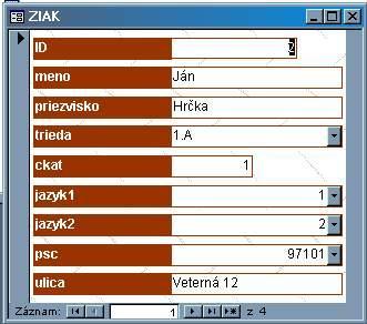 Vytvrte frmulár takéht vzhľadu Úpravami v návrhvm