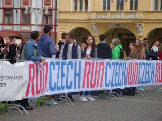 štafetového běhu kolem