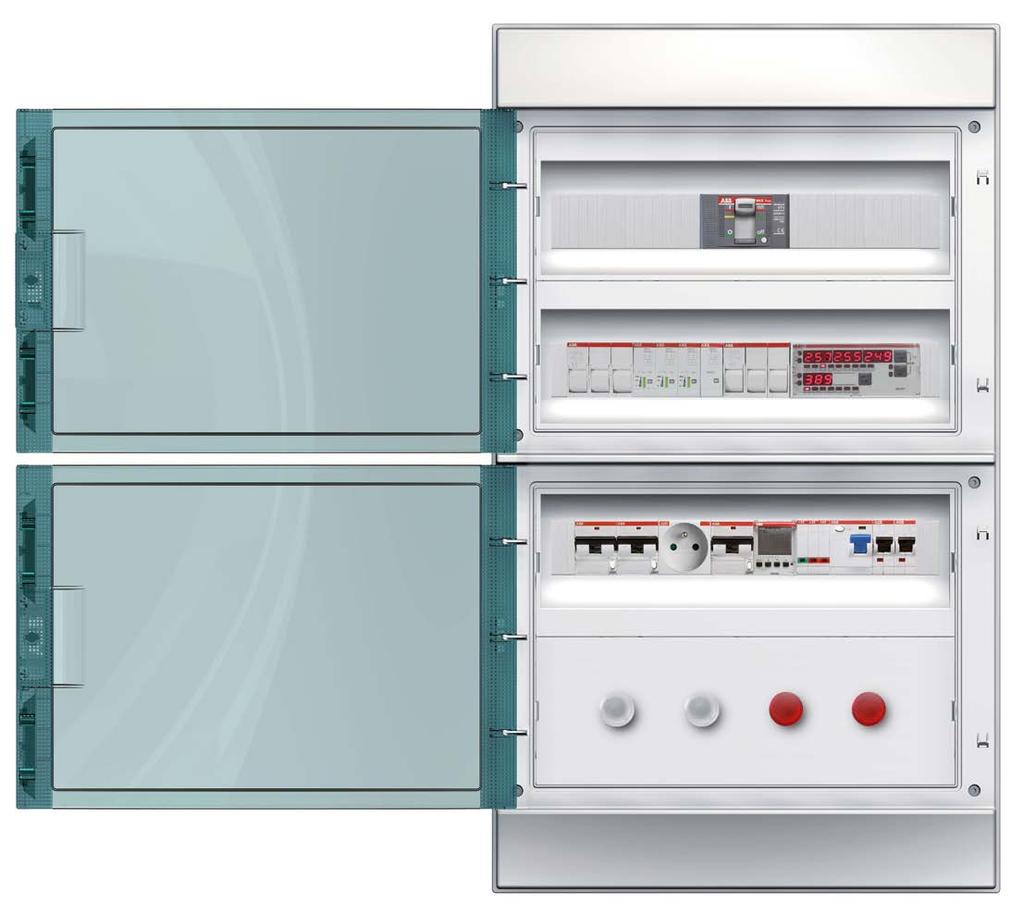 20 SVĚT KOMPLEXNÍCH ELEKTROINSTALACÍ JEDEN DŮM, JEDNO ŘEŠENÍ System pro E comfort Rozvodnice MISTRAL Otevírání dvířek o 180 umožňuje pohodlný přístup do rozvodnice Možnost změny hloubky přístrojových