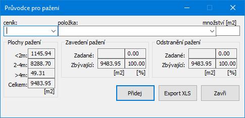 Platnost údajů v okénkách průvodce je udržována po celou dobu běhu průvodce.
