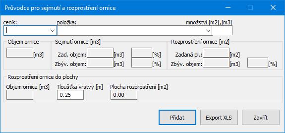 prací, ať je provedena pomocí některého průvodce, nebo z hlavního panelu.