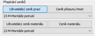 Kapitola 10 Uživatelské rozpočtové panely Tlačítko otevírá panel pro vytvoření uživatelského rozpočtového formuláře. Program může vytvořit celkem 10 těchto formulářů.