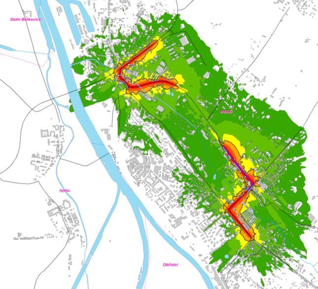 Strategická hluková mapa (noc) Dopravní nehody, bezpečnost Údaje o dopravních nehodách lze považovat za jeden ze základních ukazatelů o stavu silniční sítě.