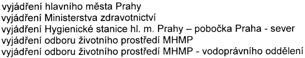 Pøílohy: vyjádøení hlavního mì