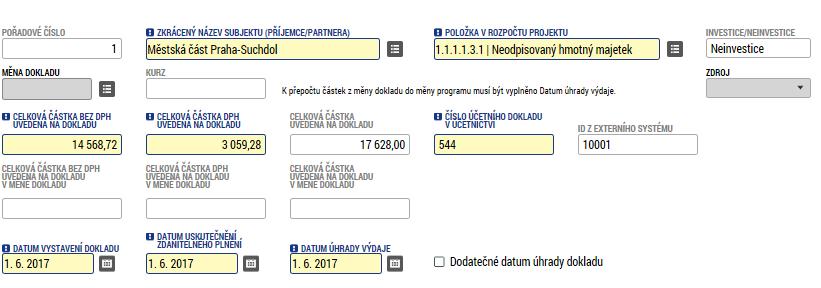 3.4.3.1 Částka DPH a zaokrouhlení celkové částky V případě, že na faktuře jsou uvedeny částky s haléři, avšak celková uhrazená částka k úhradě je zaokrouhlená (viz obrázek níže), základ daně 14