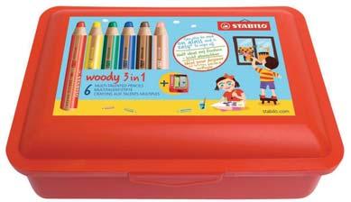 pastelky Multifunkční pastelky STABILO woody 3 in 1 multifunkční pastelka,