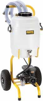REMS Solar-Push plniť, preplachovať a odvzdušňovať počas jedného pracovného kroku. Samonasávacia. Vysoký čerpací výkon.