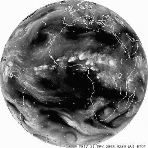 html METEOSAT Západoevropská geostacionární meteorologická družice, kterou provozuje EUMETSAT.