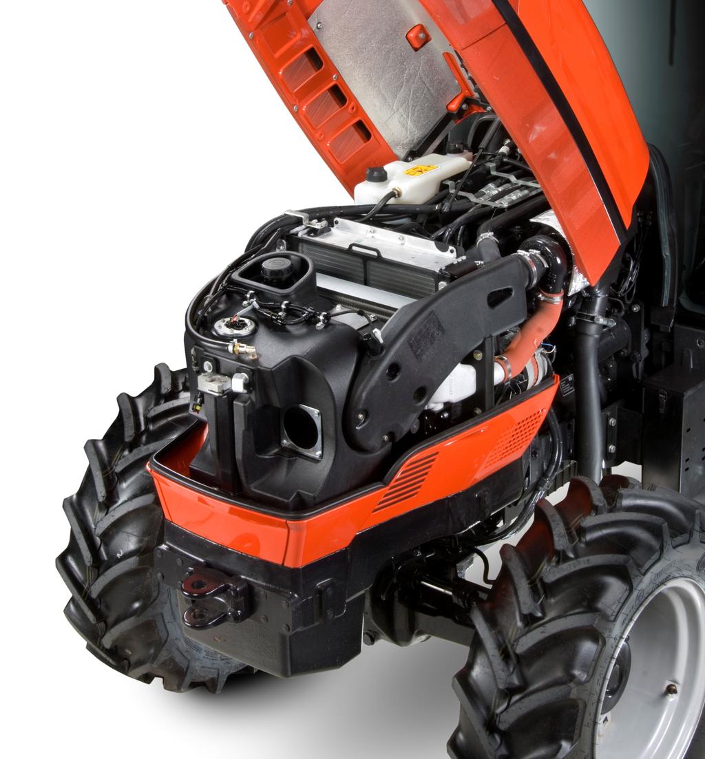 FLEXIBILNĚJŠÍ MOTORY PRO DOSAŽENÍ VYŠŠÍ EFEKTIVITY Všechny traktory modelové řady Solaris mají efektivní motory, které díky své rychlé odezvě a výkonové rezervě