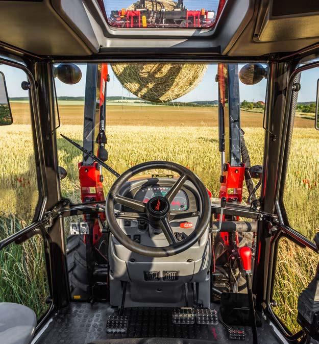 www.zetor.com kabina Prostor a praktičnost Kabina je komfortní a konstruovaná s ohledem na praktičnost využití.