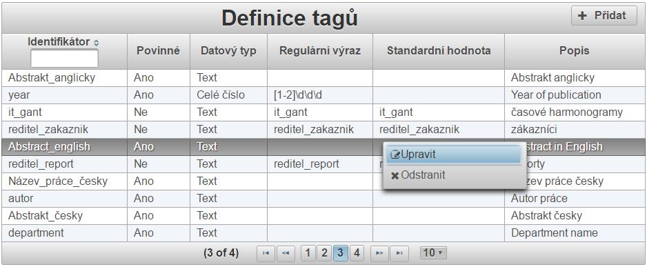 Obrázek 7: List of