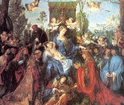 Nejznámějšími díly jsou Růžencová slavnost nebo Adam. Albrecht Dürer byl také mistrem grafiky dřevořezu (např. dílo Apokalypsa) a mědirytu (např. dílo Melancholie). Jan Pavel II.