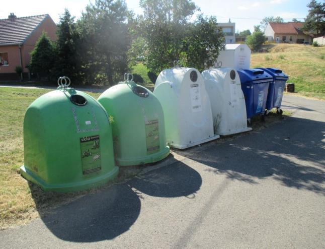 bioopadu, nebezpečných odpadů, elektroodpadu, baterií. Obec provádí pravidelnou osvětu mezi obyvateli k třídění odpadů, což se projevuje zvyšujícím se podílu vytříděných složek odpadu.