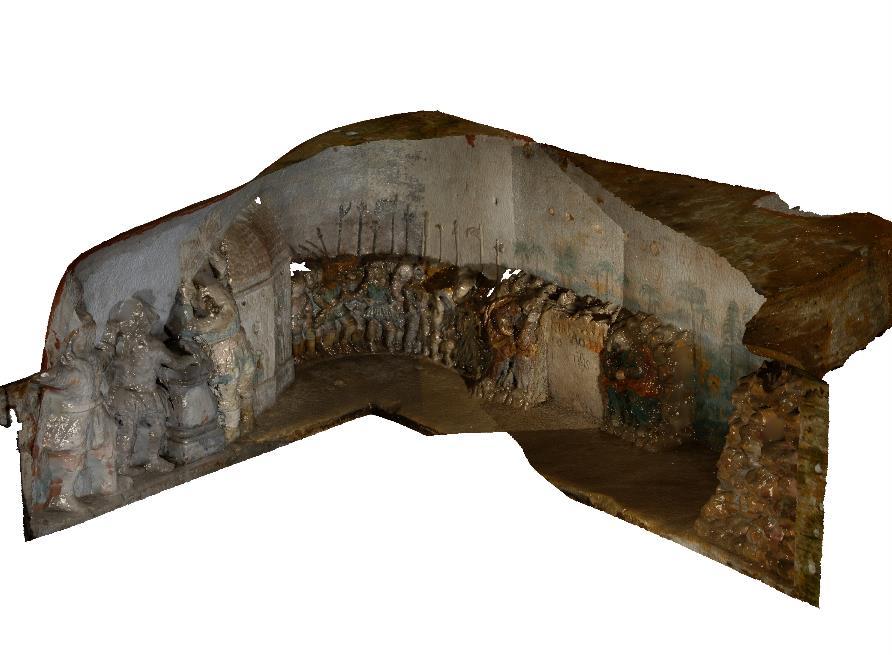 Fotogrammetrické skenování výzdoby skalní kaple u města Velenice http://lfgm.fsv.cvut.cz/research/index.php?