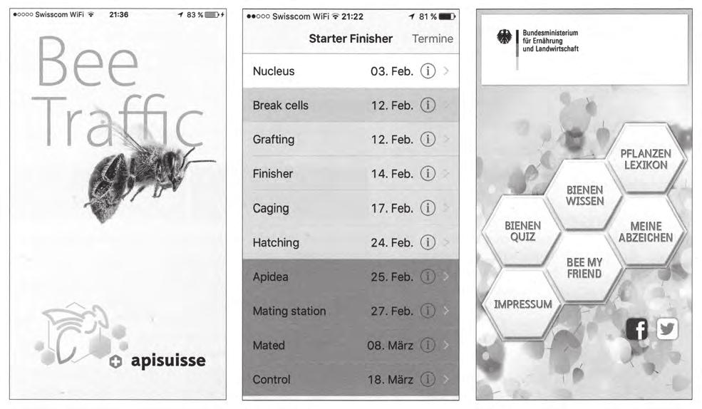 VEDENÍ VČELSTVA Mobilní aplikace i ve včelíně? (Jürg Studer, Schweizerische-Bienenzeitung 2016, č. 3, str. 21 22) Souhrn: Nastěhují se počítače už i do včelína?