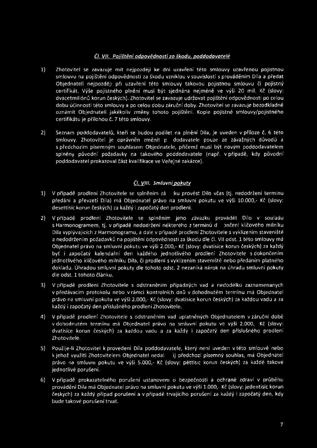 Čl. VII.