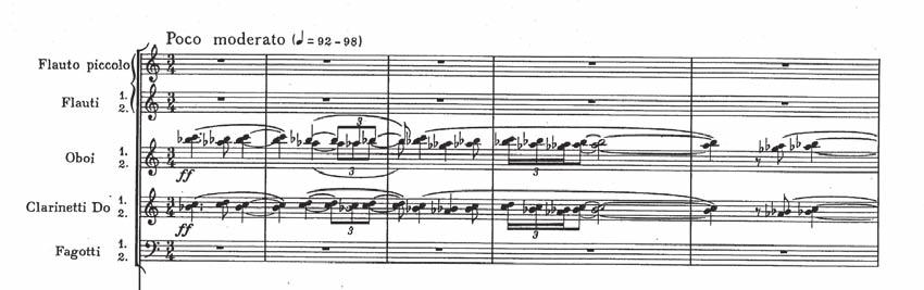 Bohuslav Martinů, Koncert pro klavír a orchestr č. 4 Inkantace H. 358, 1955 1956, II. věta, expozice, s. 33, pramen FA1.
