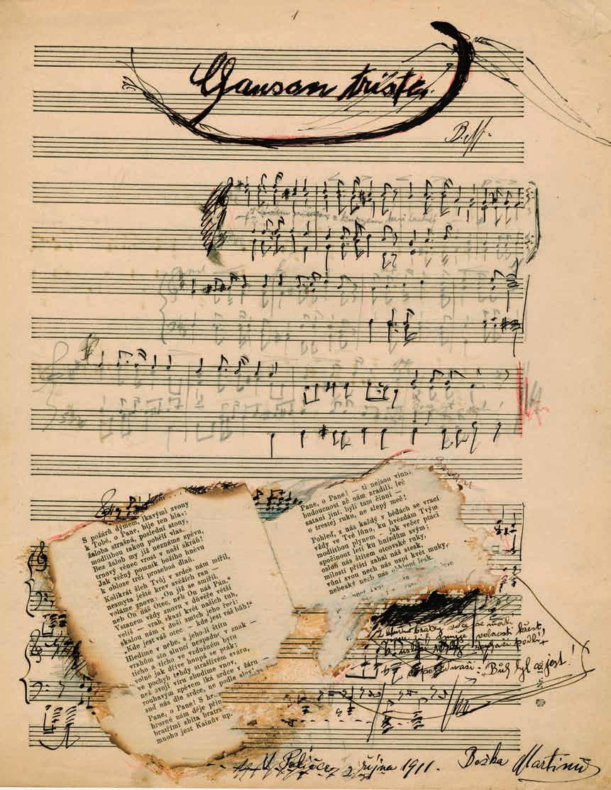 // OBECNĚ PLATNÉ ZÁSADY KRITICKÉ EDIČNÍ PRÁCE // 33 Bohuslav Martinů, Chanson triste H. 36, 1911.