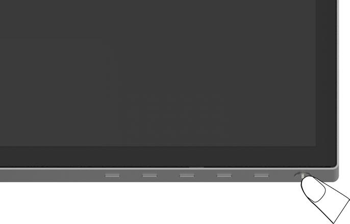 Používání monitoru Zapnutí monitoru Stisknutím tlačítka zapněte monitor.