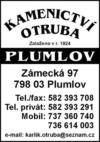 Cena dohodou. Tel.: 737 924 952 Prodám konzumní brambory z Vysočiny. Cena 12 Kč/kg. Drobné 1 kg/8 Kč. Tel.: 607 816 893 Prodám letní pneumatiky na Škoda Felicie, alu disky - kompletní kola. Tel.: 603 445 601 KOUPÍM Galerie umění Prostějov (bývalá G.