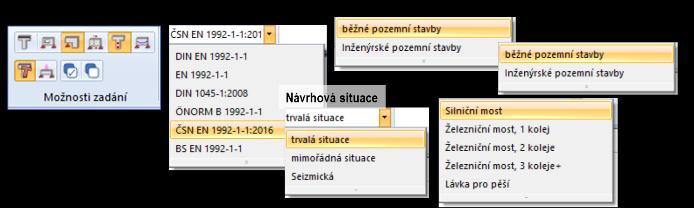 případně spřažených s monolitickou dobetonávkou desky. Výpočet a návrhy probíhají pro celý životní cyklus a zohledňují historii statického systému, průřezů, zatěžování a předpjetí.