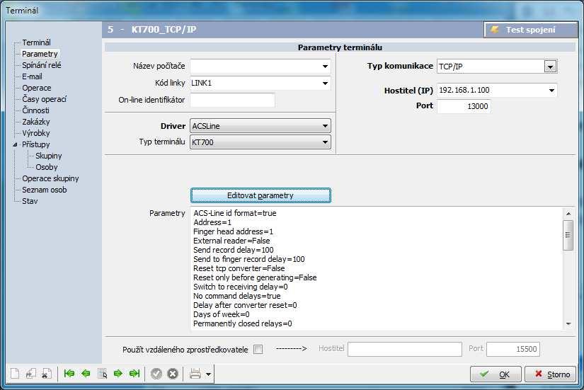 Pro každý terminál je třeba nastavit následující: Kód terminálu - označení pro interní použití Popis - Textové označení pro interní použití Text na terminálu - zde vložte text, který bude zobrazen na