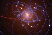 černé díry ve středu naší Galaxie. ESO/M.
