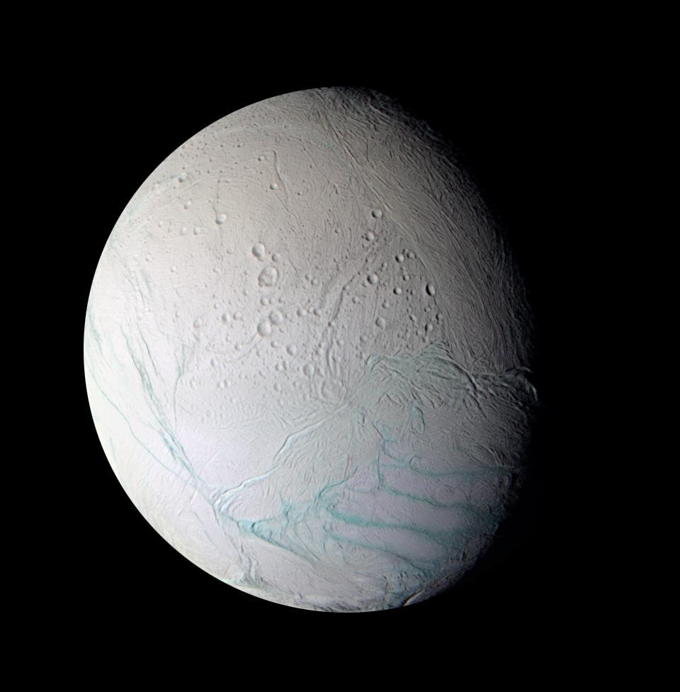 Velké ledové měsíce ostatních obřích planet Nedostatek tepla u Saturnu, Uranu a Neptunu k podobnému jevu nedošlo, většina jejich velkých měsíců má ledový charakter, neexistuje pokles střední hustoty