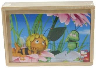 HR121 Puzzle box Včelka Mája Puzzle s motivem včelky přináší nejmenším dětem zábavu a radost při skládání jednotlivých