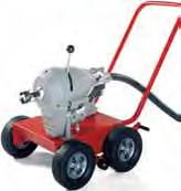 Vyčistit K-1500 Elektrická čistička na spojované spirály Pro potrubí do 250 mm (10 ) do 88 m Nejvýkonnější elektrická sektorová čistička z výrobní řady, ideální pro odstranění kořenů a velké ucpávky.