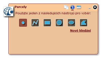 obdélníkem nebo polygonem (ikona Identifikovat).