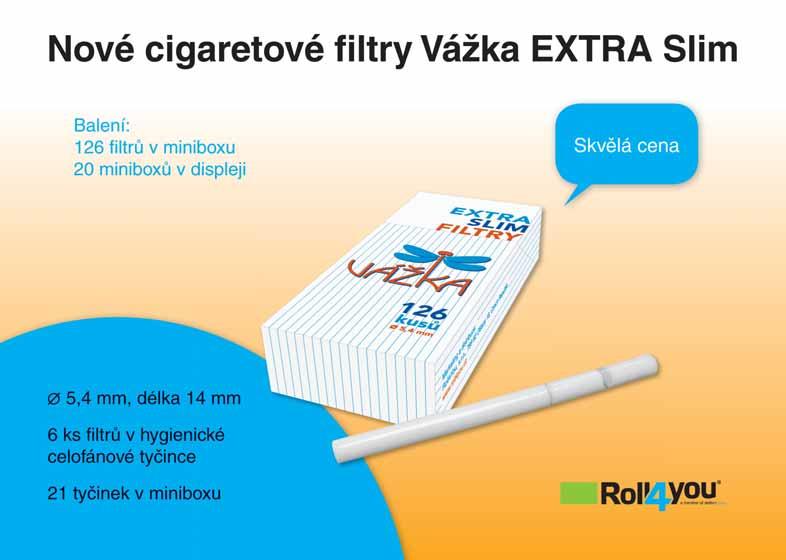 FILTRY VÁŽKA EXTRA SLIM 126 ks x 20 ks kód: 33011 10,84 13,12