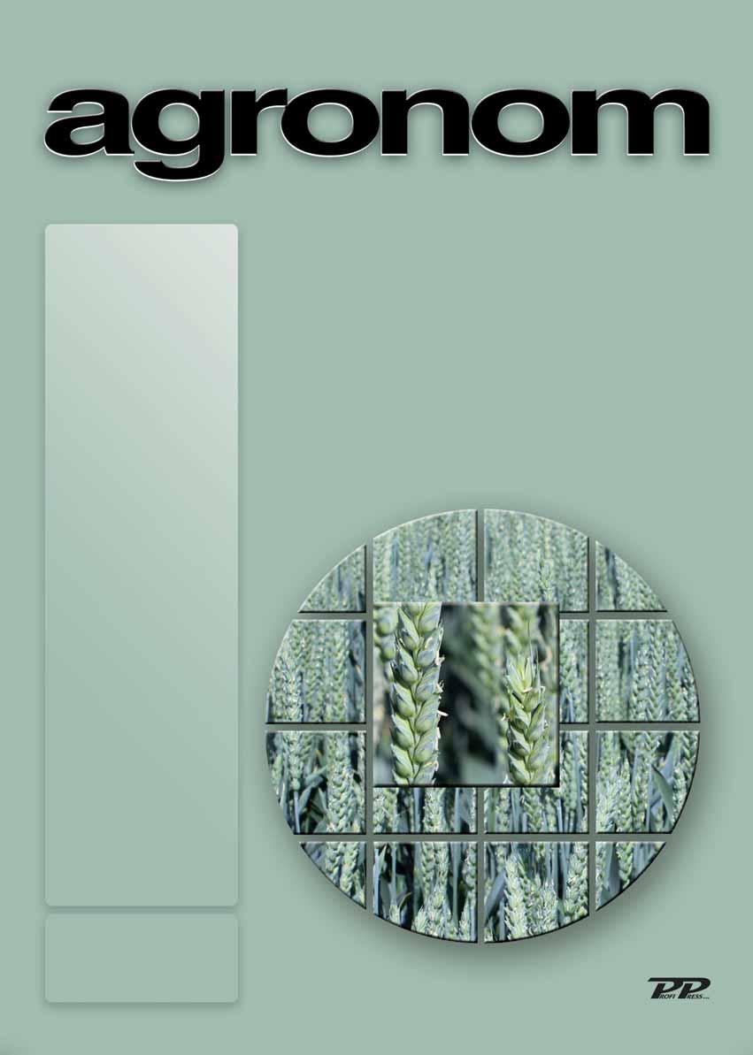 srpen 2015 30 Kč samostatná příloha časopisu ochrana rostlin výživa rostlin osivo a sadba Agronom 8/2015 ročník X Předplatné, distribuci a fakturaci zajišťuje pro ČR i SR: oddělení distribuce tel.