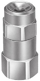 / koncová tryska/vířivé tělísko) Vyměnitelná koncová tryska a vířivé tělísko 1/8" až 1/2" NPT nebo