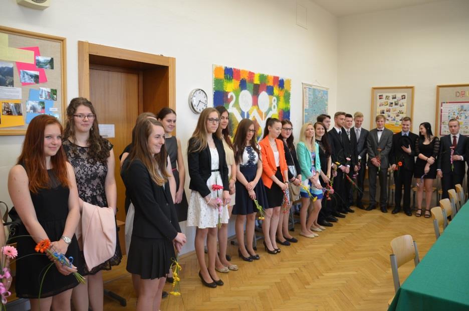 Zahájení maturit ve třídě 4. C. XVIII.