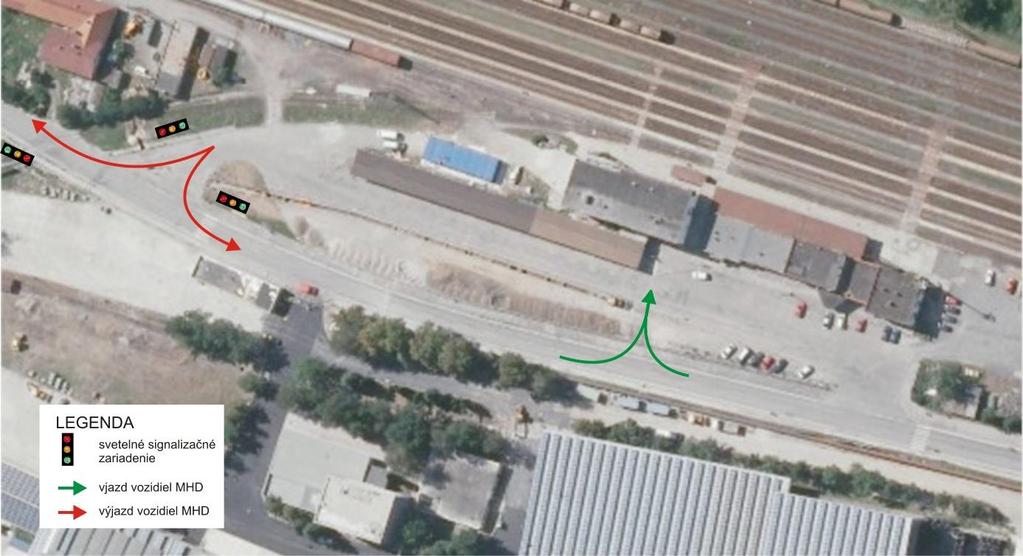 Pre potreby eliminácie zdržaní na výjazde vozidiel zo Železničnej stanice odporúčame na križovatke (využívanej na výjazd vozidiel) zmeniť organizáciu dopravy zavedením svetleného signalizačného