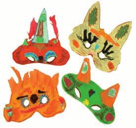 ........... 105 Kč Papírové masky - divoká zvířata Tyto papírové masky