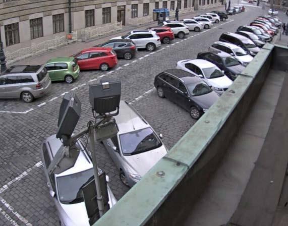 Řešení pro parkování» Umožňuje sledovat vyznačená i