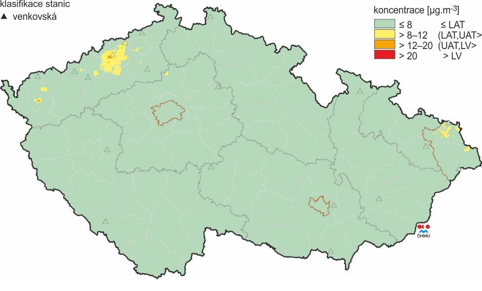 Obrázek 6: Pole roční průměrné